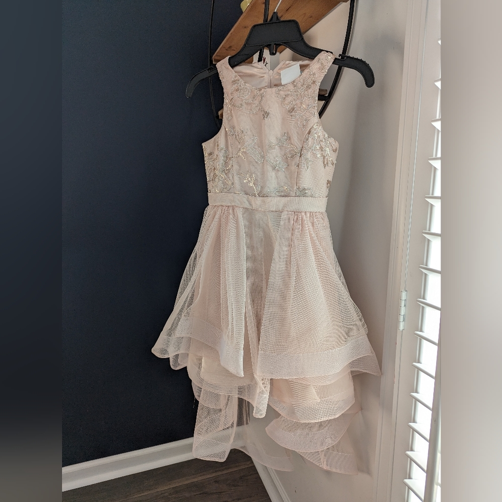 Tween Diva High-Low Dress, size 7 in BLUSH